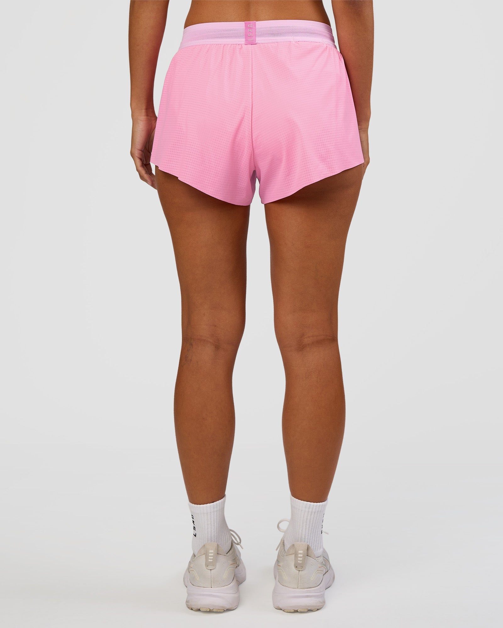 Accelerate 3" Mid-Rise Running Short - Candy Pink-Marshmallow