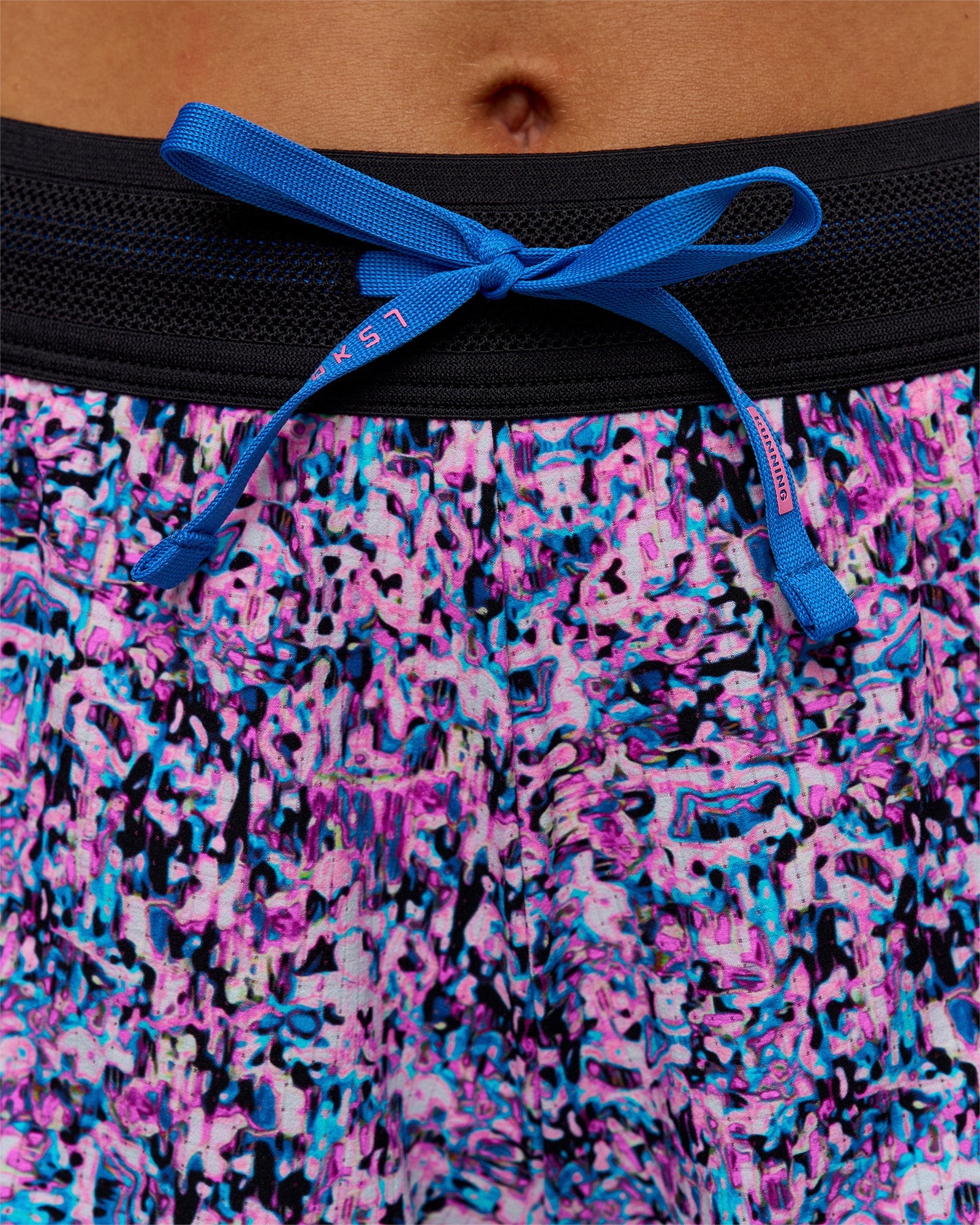 Accelerate 3" Mid-Rise Running Short - Energy Print Blue Multi