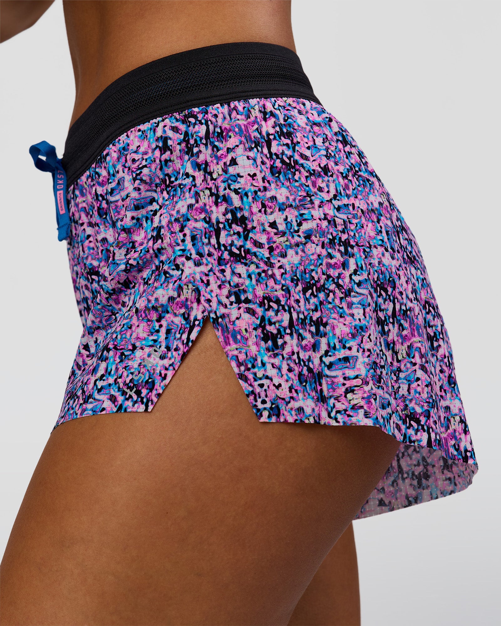Accelerate 3" Mid-Rise Running Short - Energy Print Blue Multi