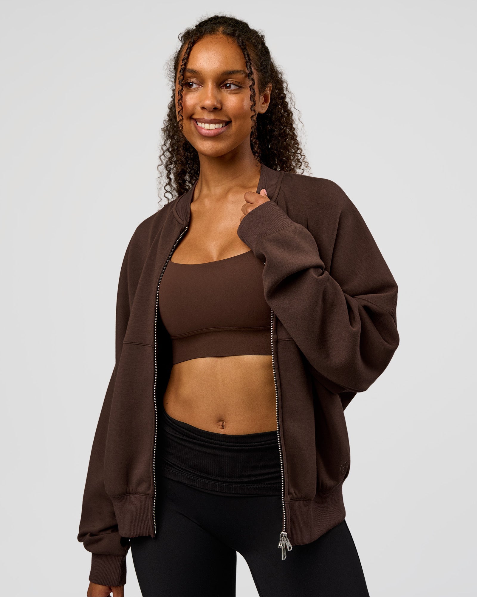 CF Elevate SoftTouch Bomber - Hot Chocolate
