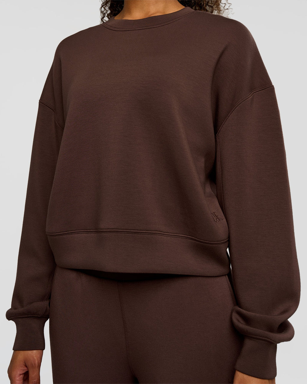 CF Elevate SoftTouch Pintuck Sweater  - Hot Chocolate