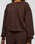 CF Elevate SoftTouch Pintuck Sweater  - Hot Chocolate