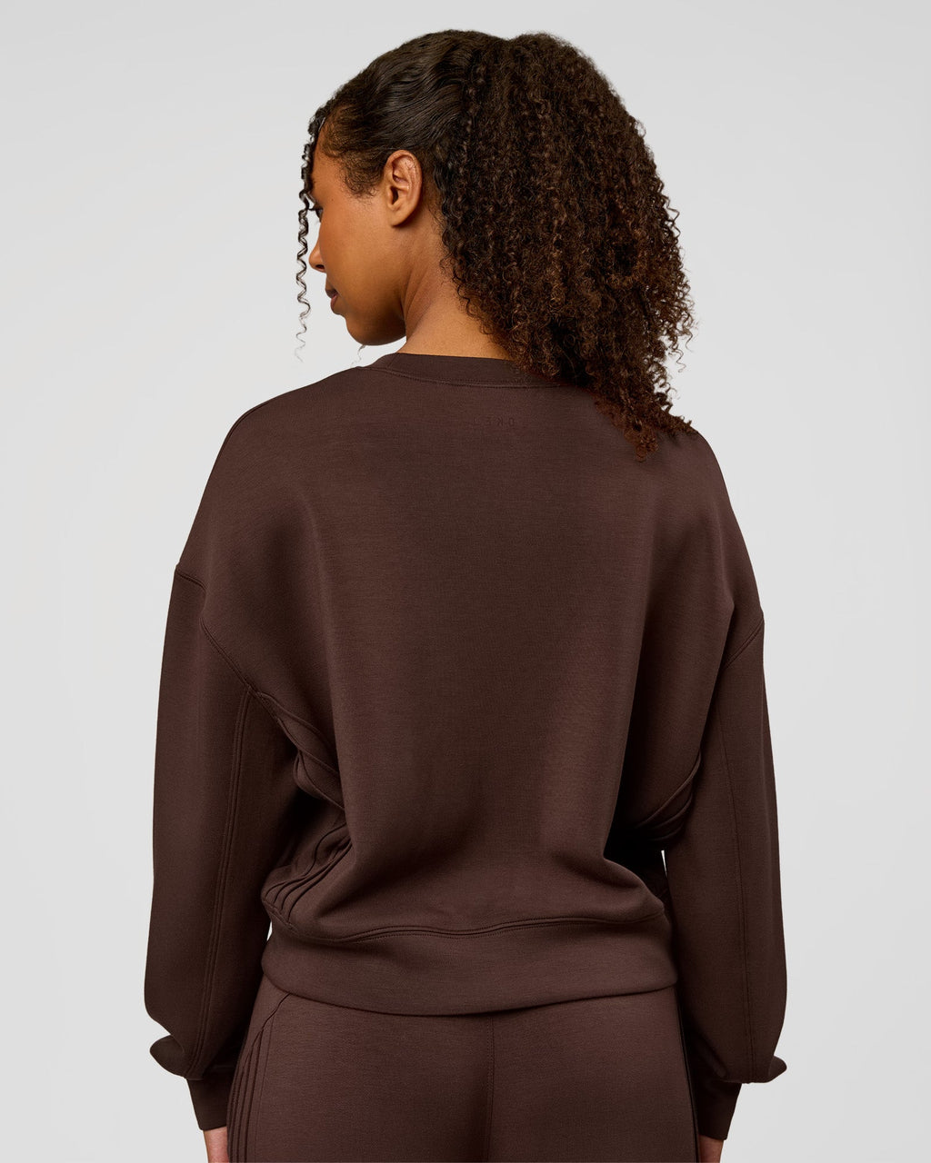 CF Elevate SoftTouch Pintuck Sweater  - Hot Chocolate