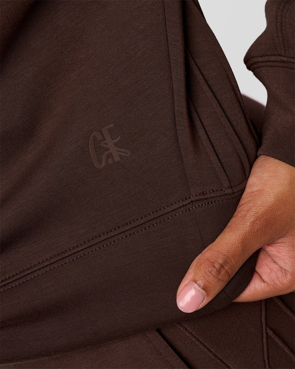 CF Elevate SoftTouch Pintuck Sweater  - Hot Chocolate