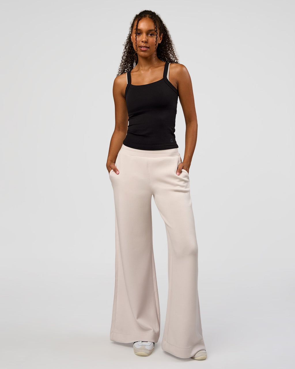 CF Move Through It Rib Tank - Black