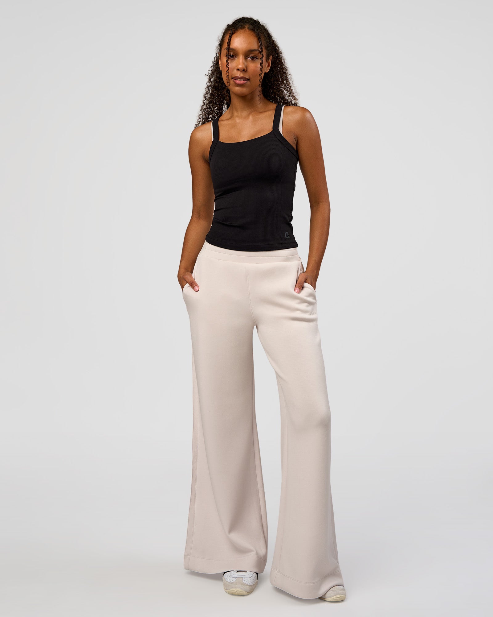 CF Move Through It Rib Tank - Black