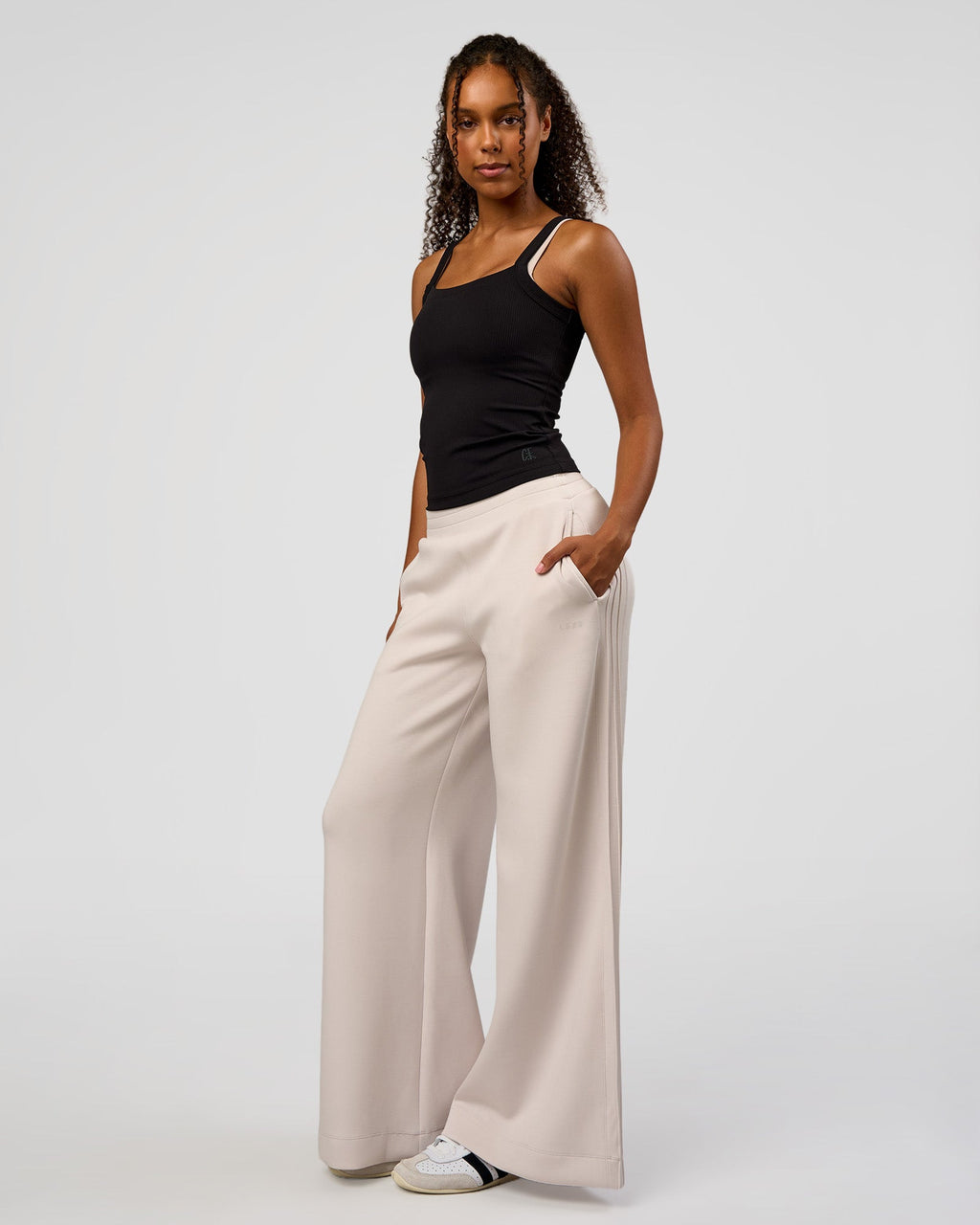 CF Move Through It Rib Tank - Black
