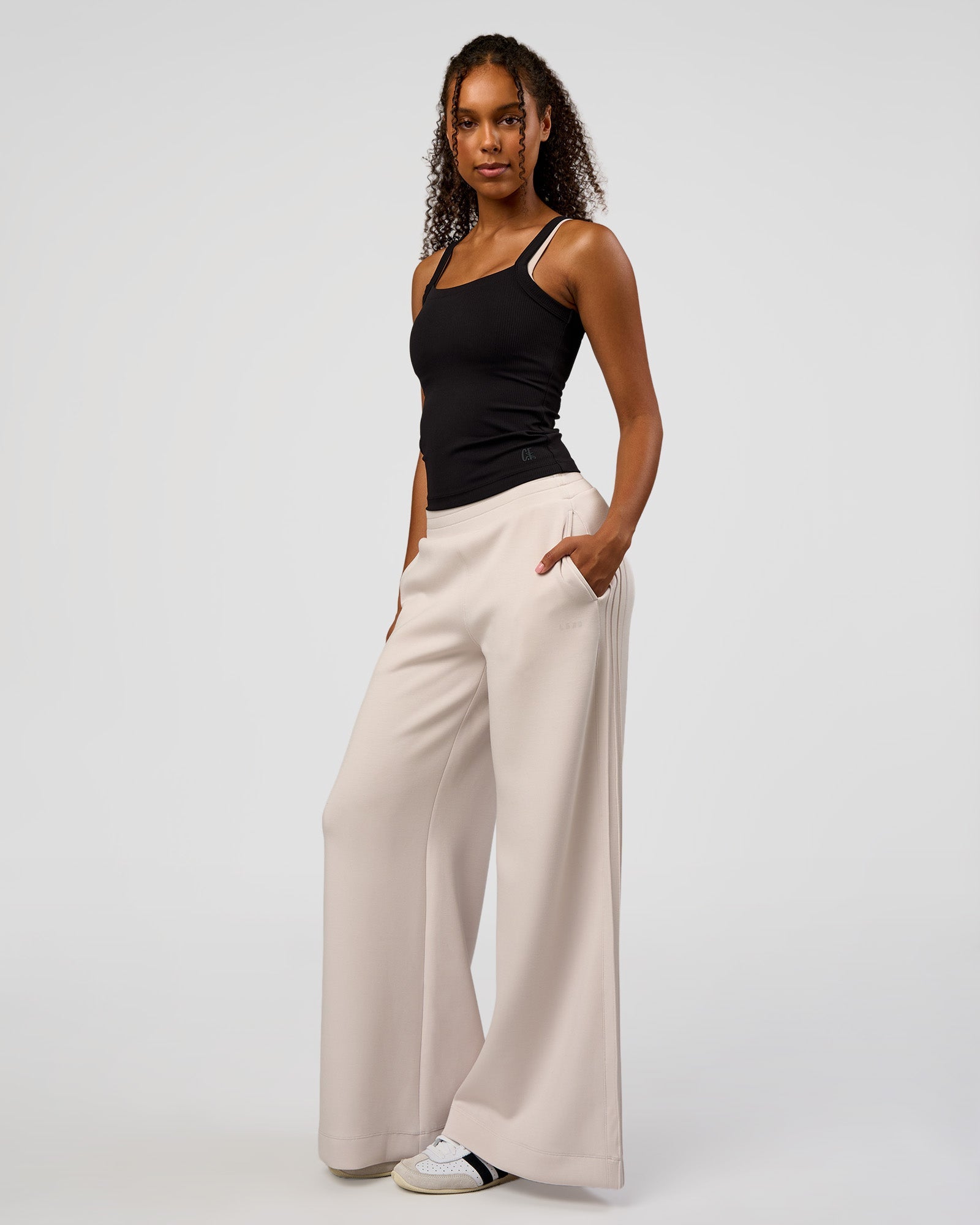 CF Move Through It Rib Tank - Black