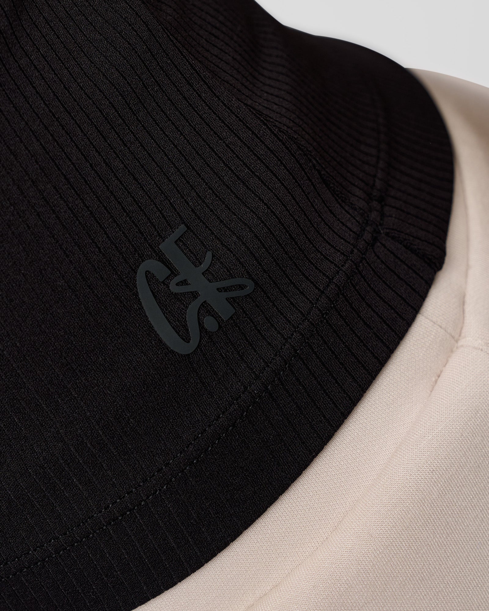 CF Move Through It Rib Tank - Black