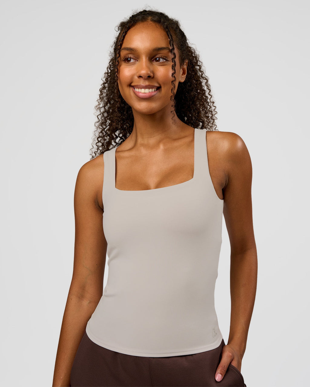 CF Train Hard Shelf Bra Tank - Clay