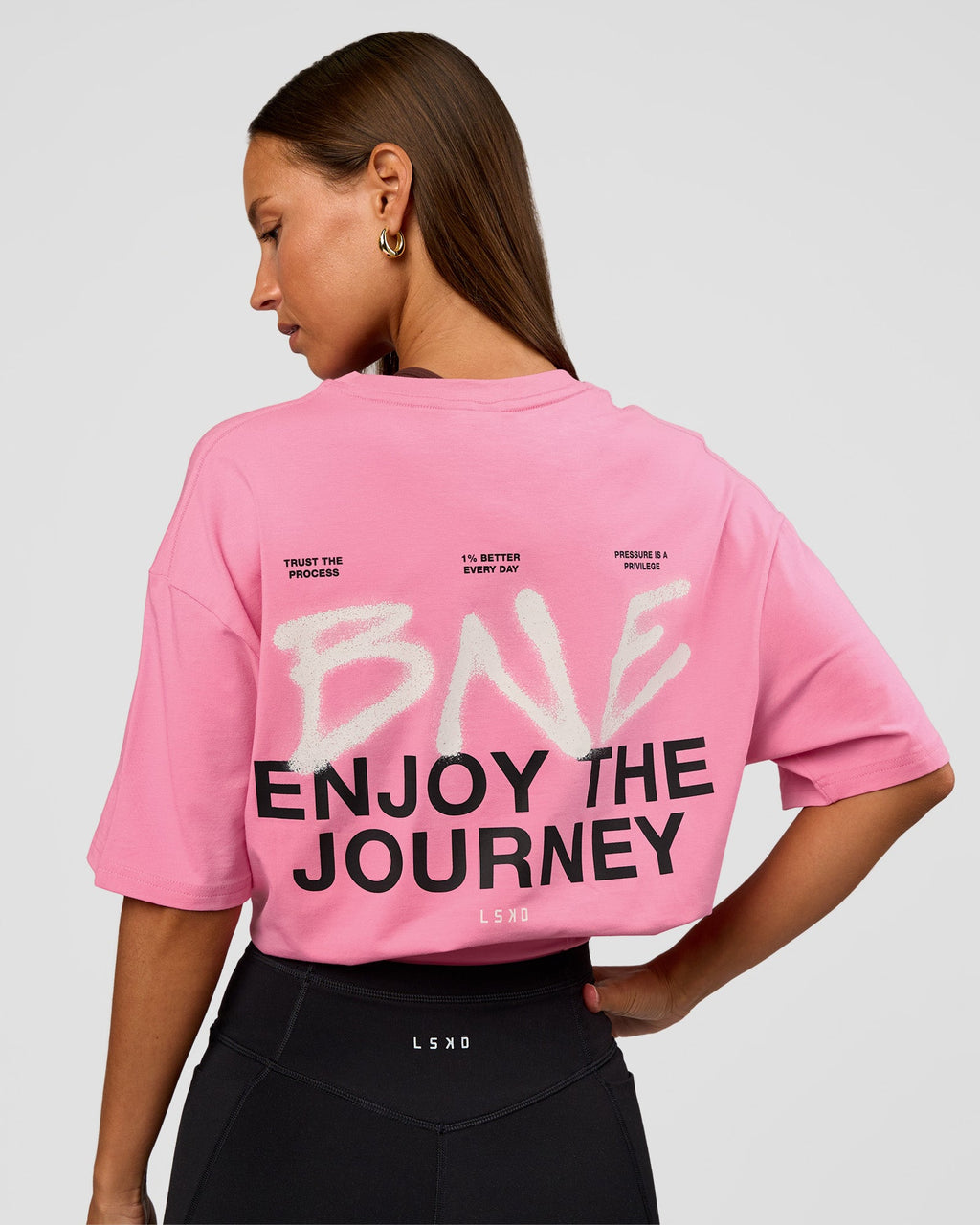 CFT BNE 26 FLXCotton Oversized Tee - Candy Pink