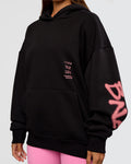 CFT BNE 26 Unisex Oversized Hoodie - Black-Candy Pink