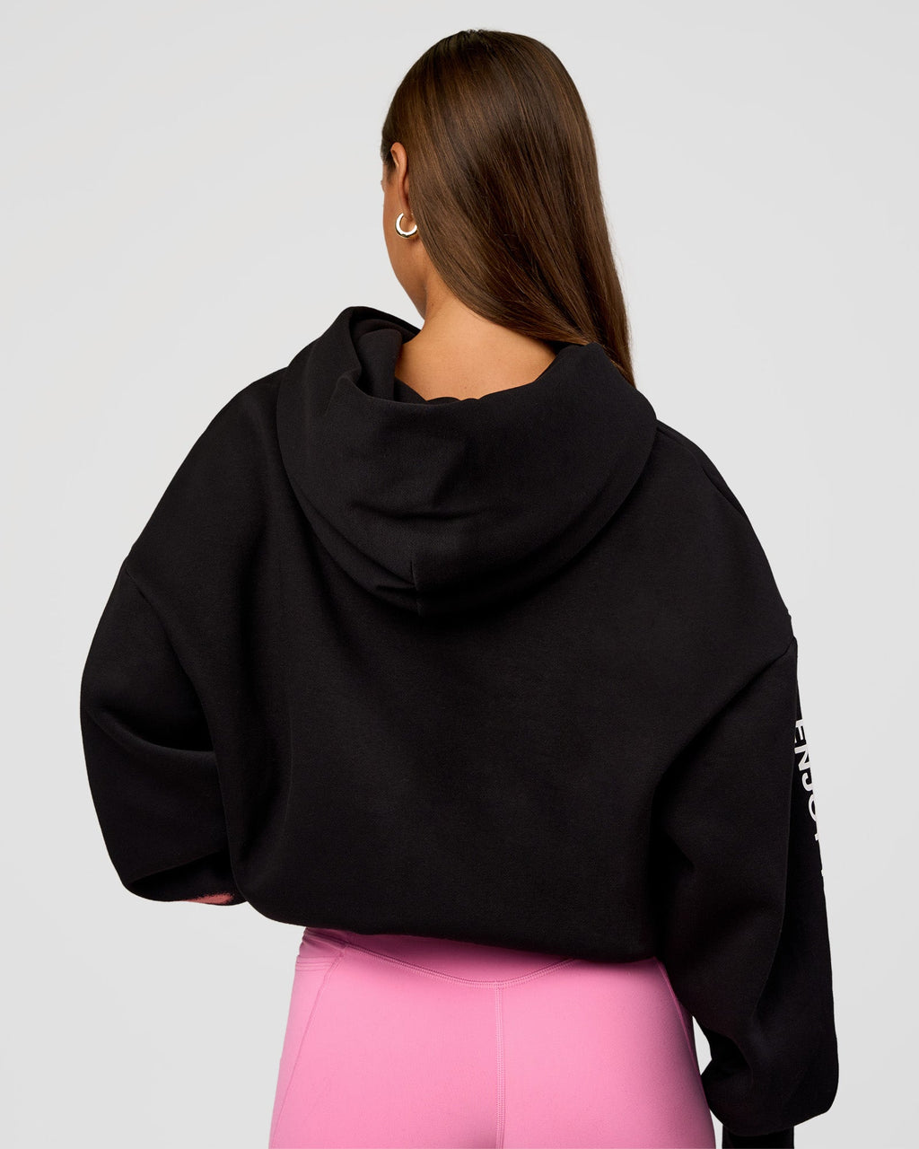CFT BNE 26 Unisex Oversized Hoodie - Black-Candy Pink