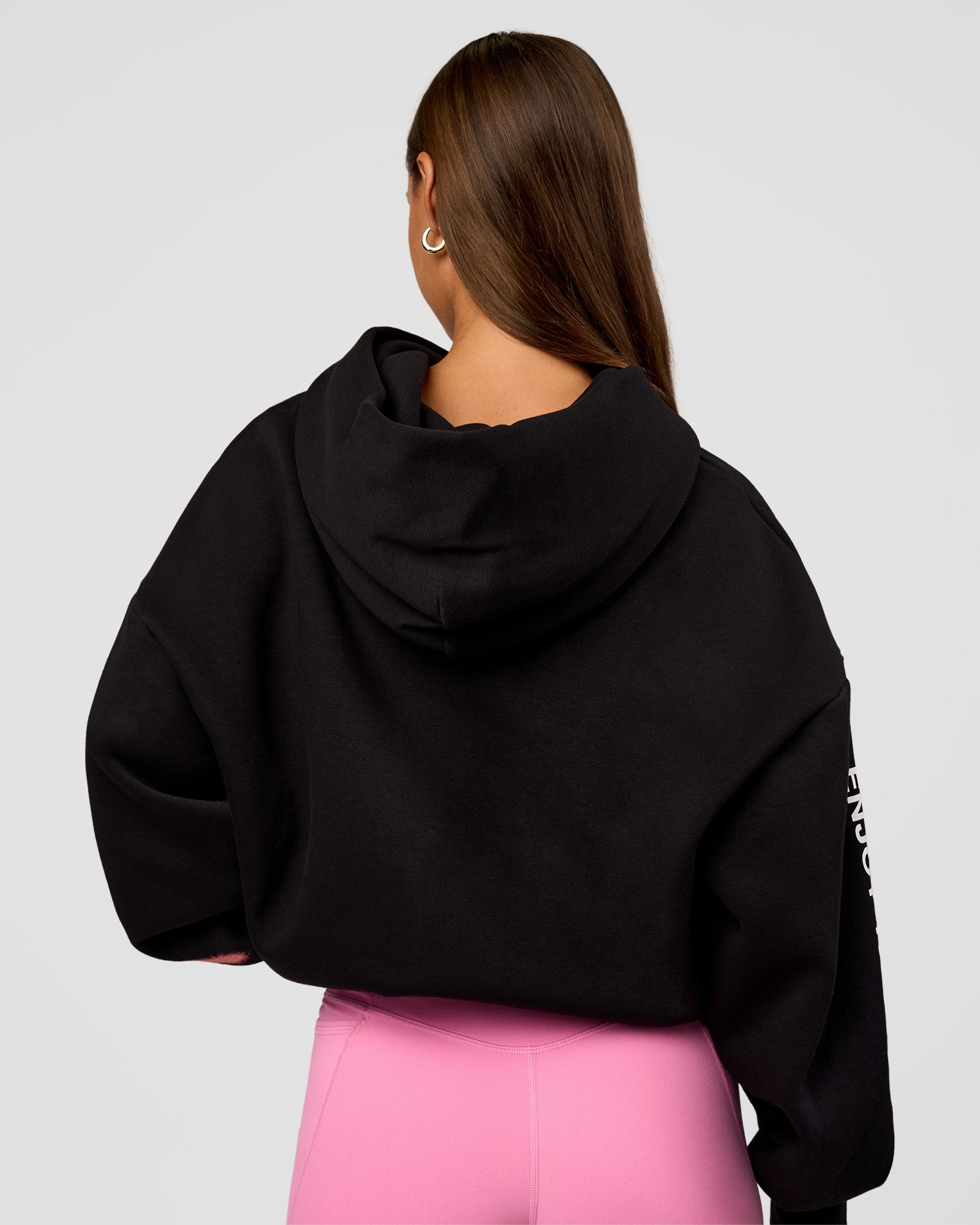 CFT BNE 26 Unisex Oversized Hoodie - Black-Candy Pink