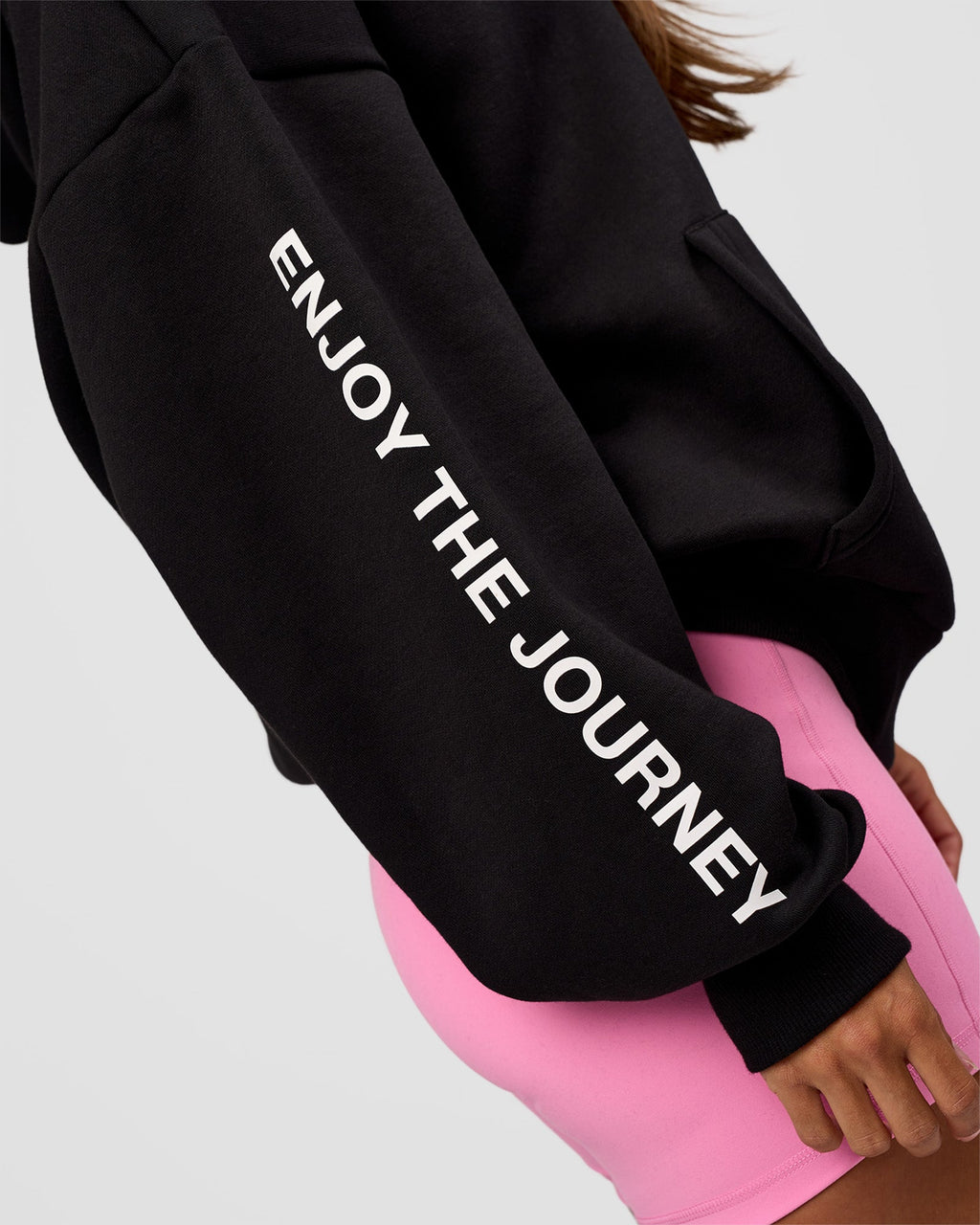 CFT BNE 26 Unisex Oversized Hoodie - Black-Candy Pink