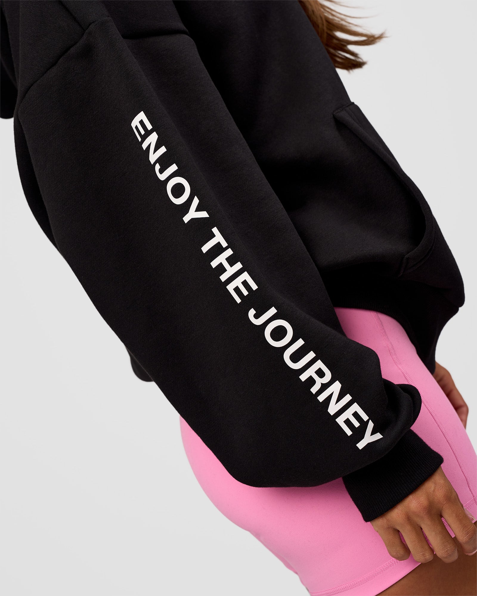 CFT BNE 26 Unisex Oversized Hoodie - Black-Candy Pink
