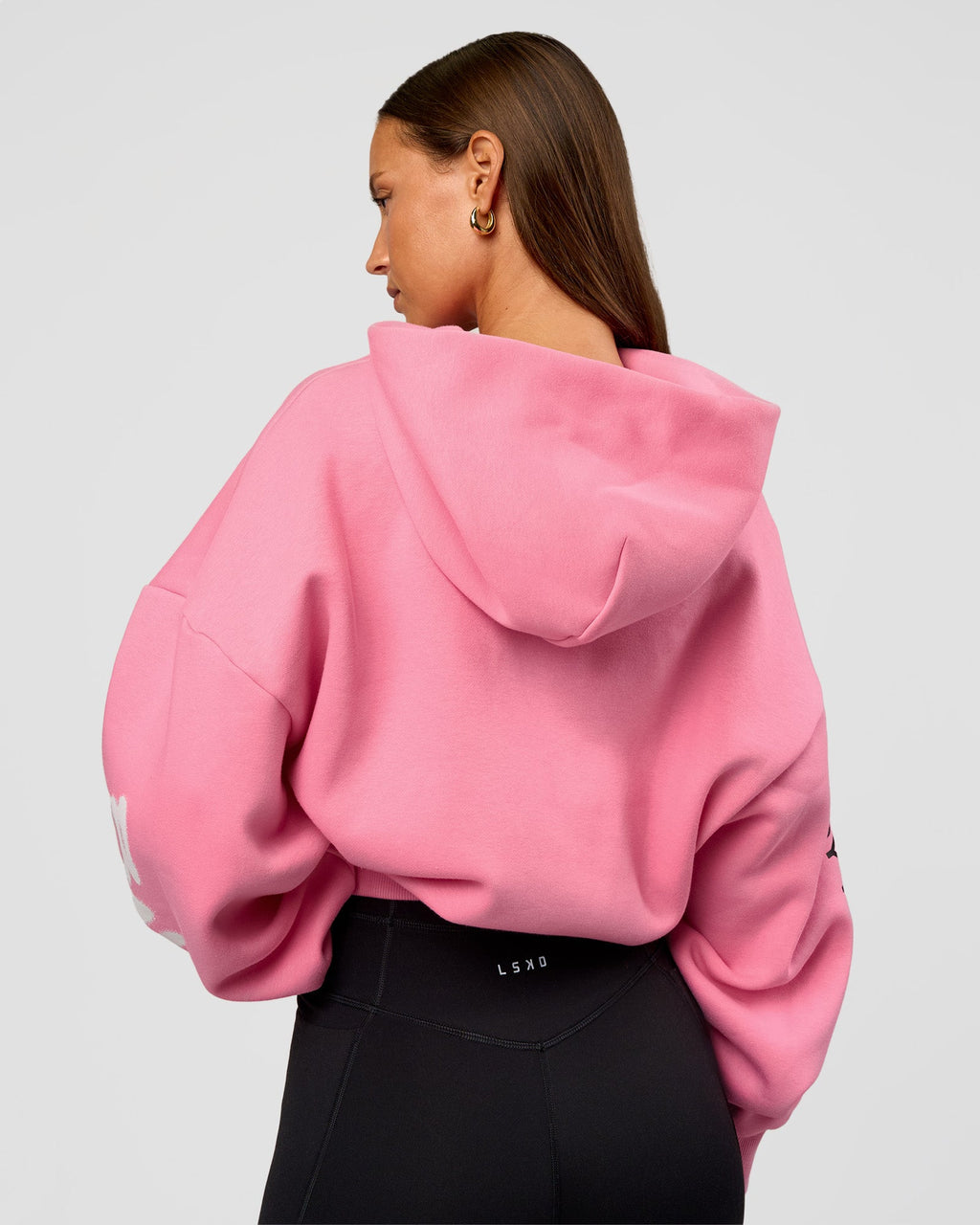 CFT BNE 26 Unisex Oversized Hoodie - Candy Pink-Black
