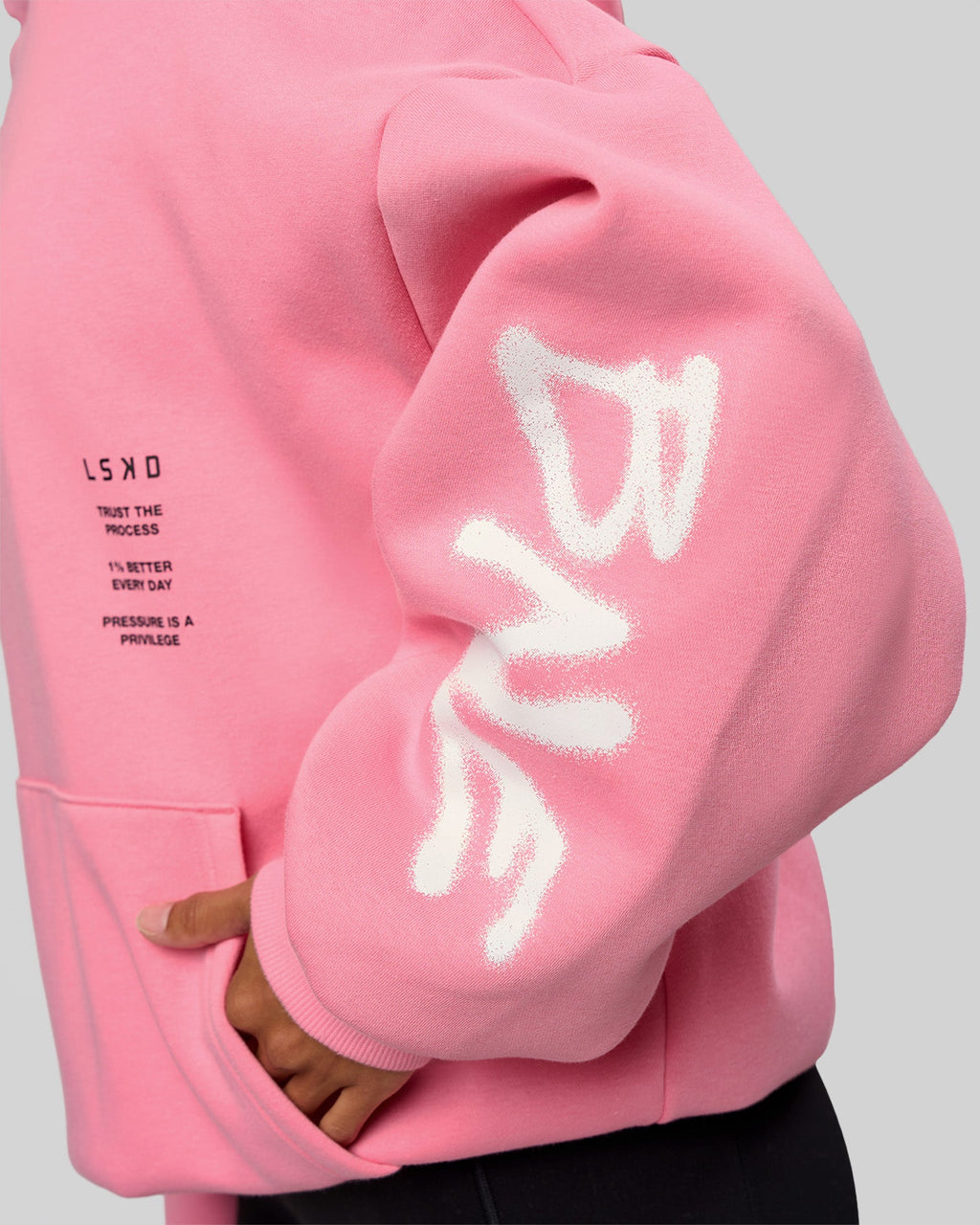 CFT BNE 26 Unisex Oversized Hoodie - Candy Pink-Black