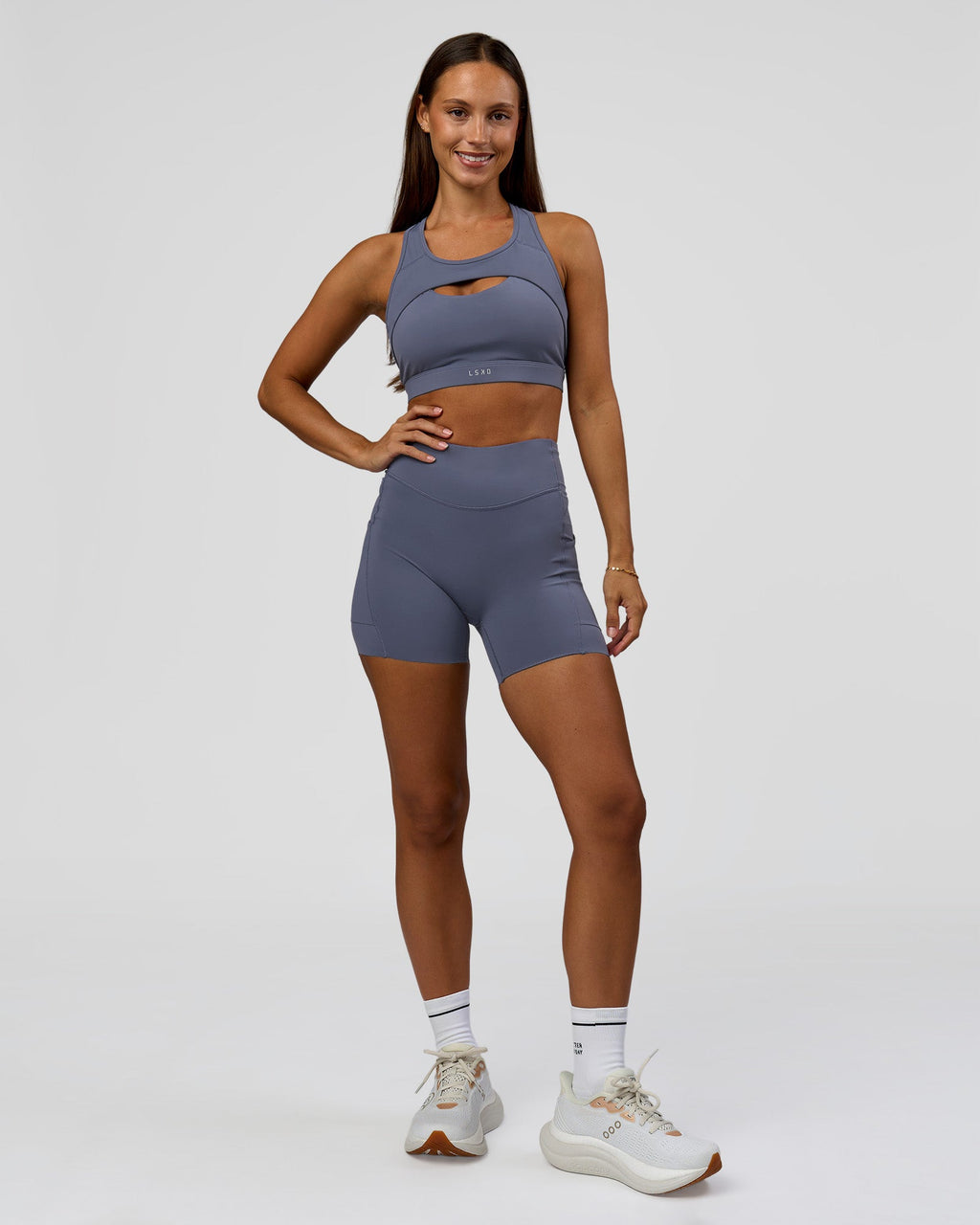 Elite Run High-Rise 5" Short Pockets - Night Shadow