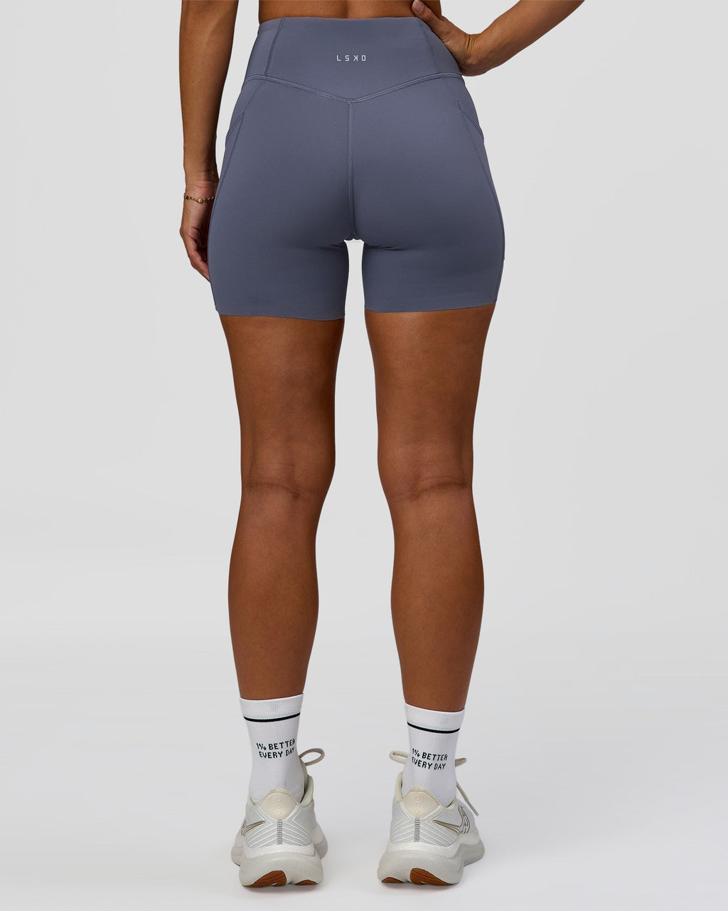 Elite Run High-Rise 5" Short Pockets - Night Shadow