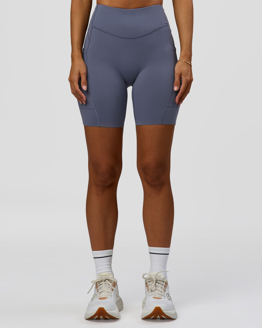 Elite Run High-Rise 7" Short Pockets - Night Shadow