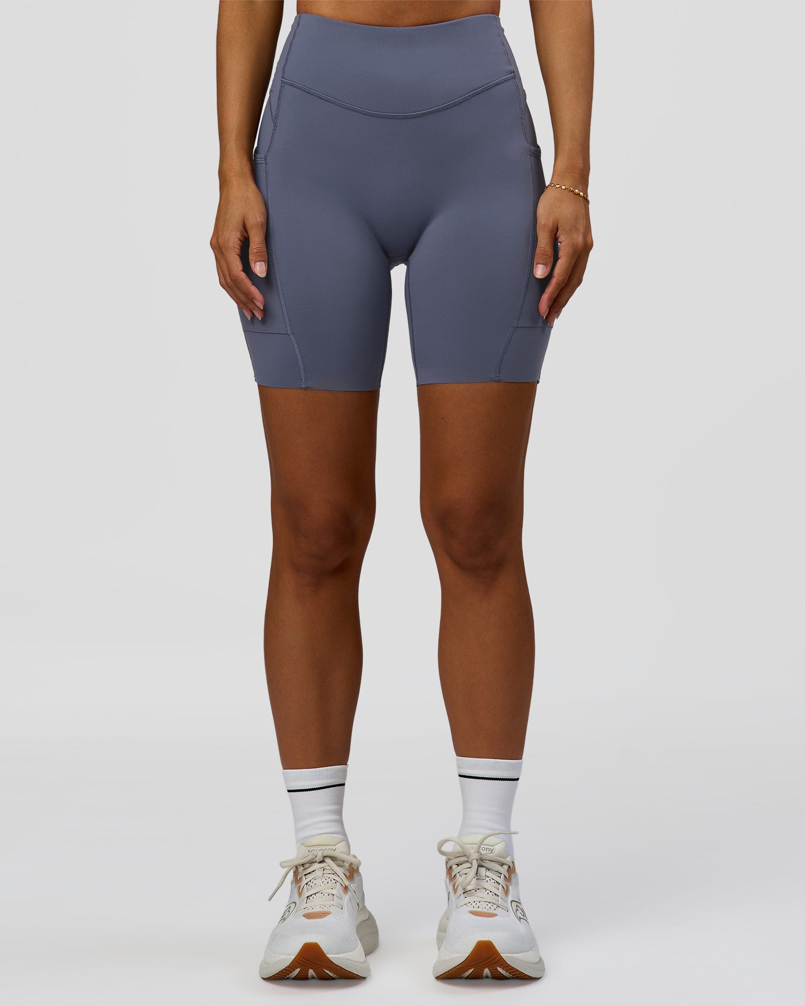 Elite Run High-Rise 7" Short Pockets - Night Shadow