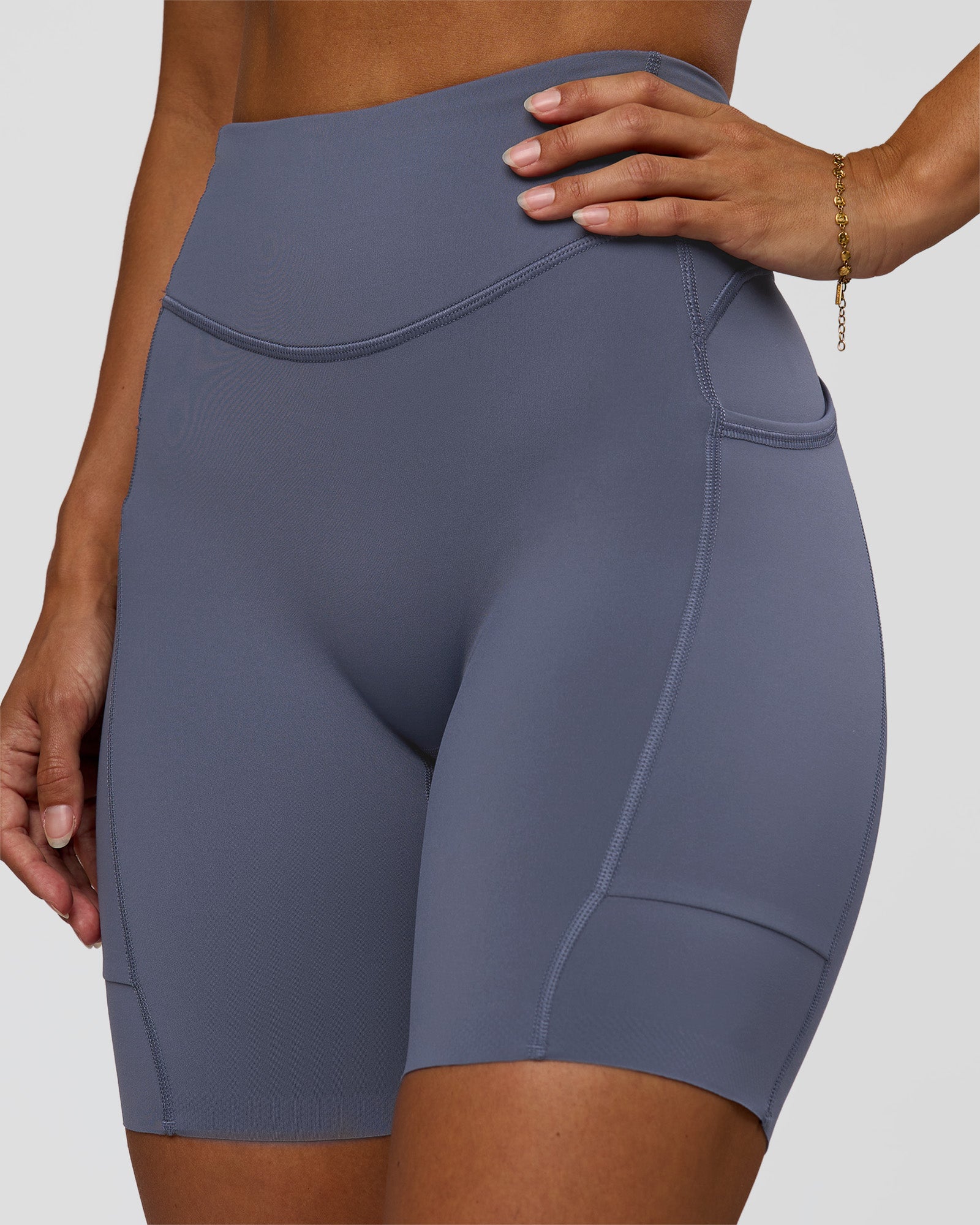 Elite Run High-Rise 7" Short Pockets - Night Shadow