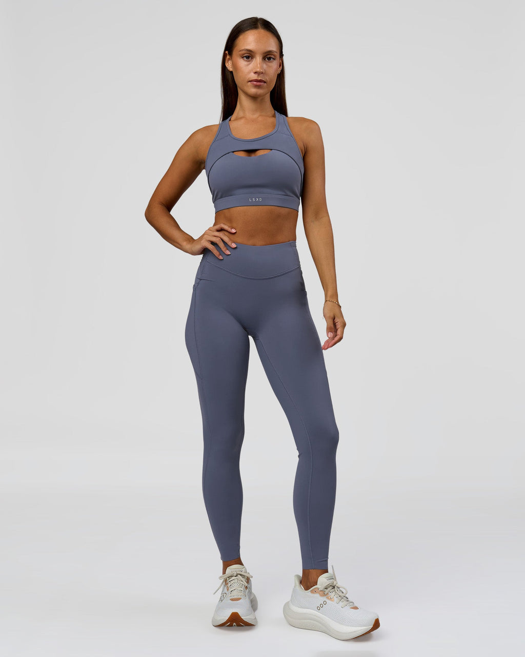 Elite Run High-Rise Full Length Legging Pockets - Night Shadow