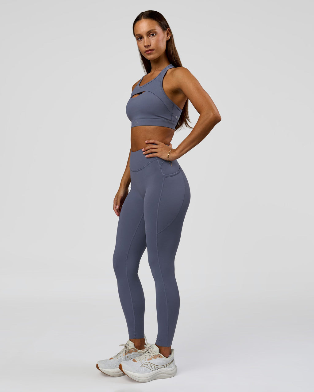 Elite Run High-Rise Full Length Legging Pockets - Night Shadow