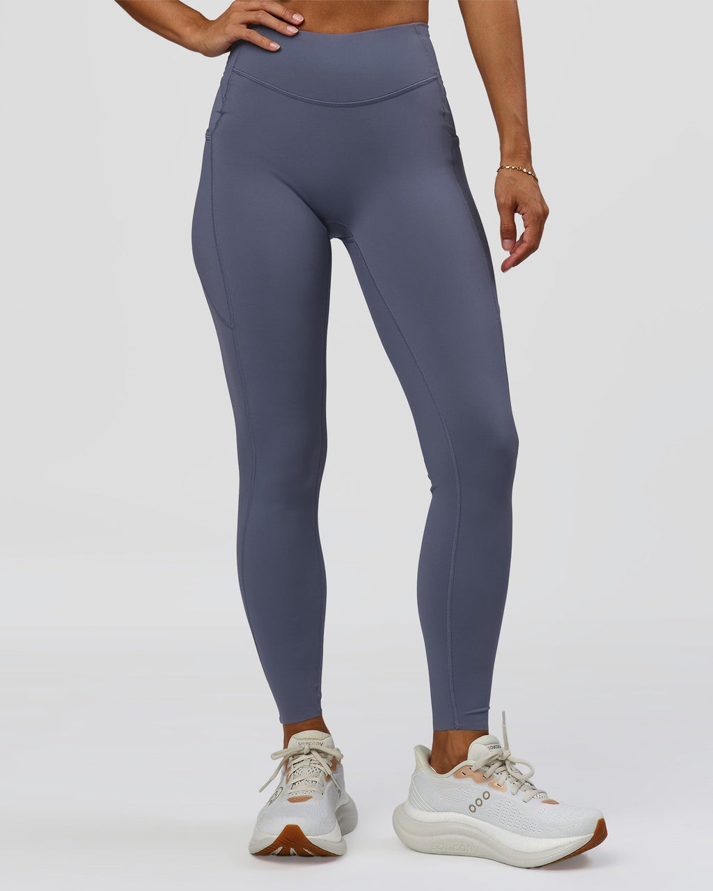 Elite Run High-Rise Full Length Legging Pockets - Night Shadow