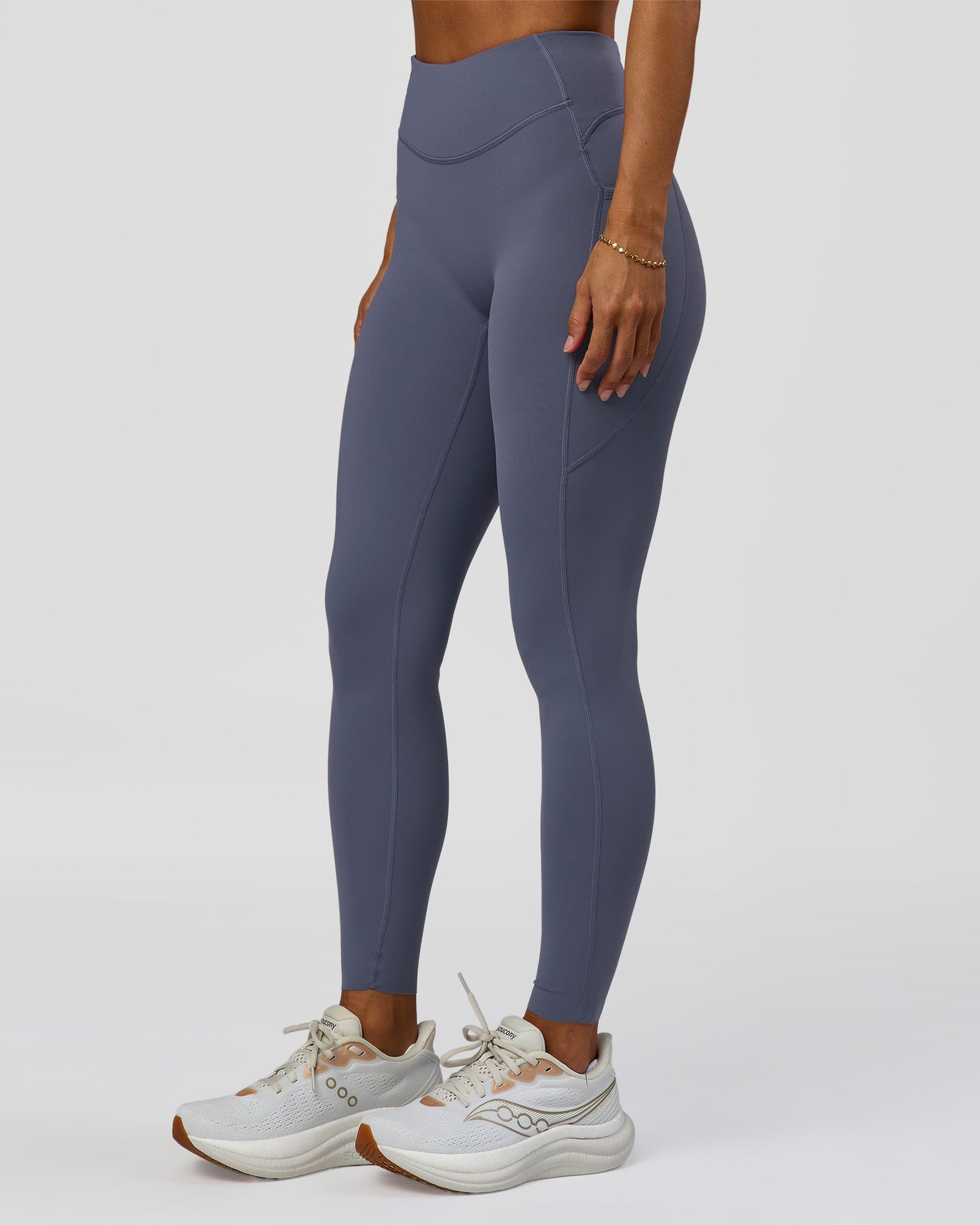 Elite Run High-Rise Full Length Legging Pockets - Night Shadow