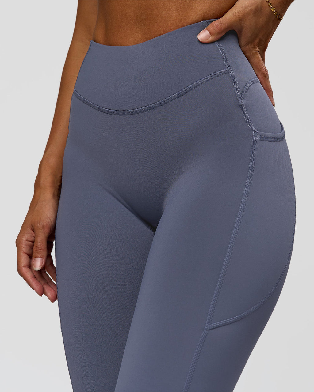Elite Run High-Rise Full Length Legging Pockets - Night Shadow