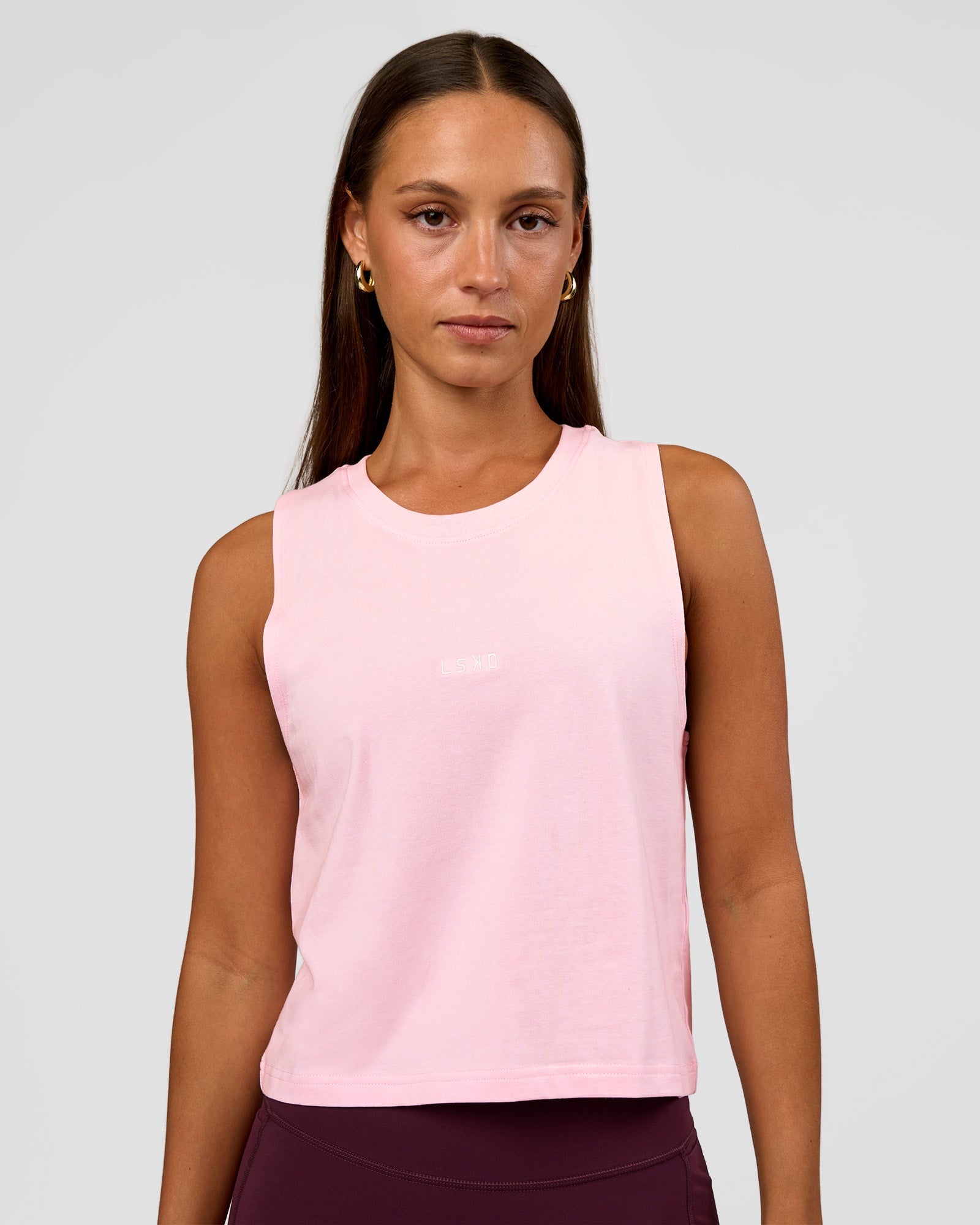 Go-To FLXCotton Midline Tank - Marshmallow-White