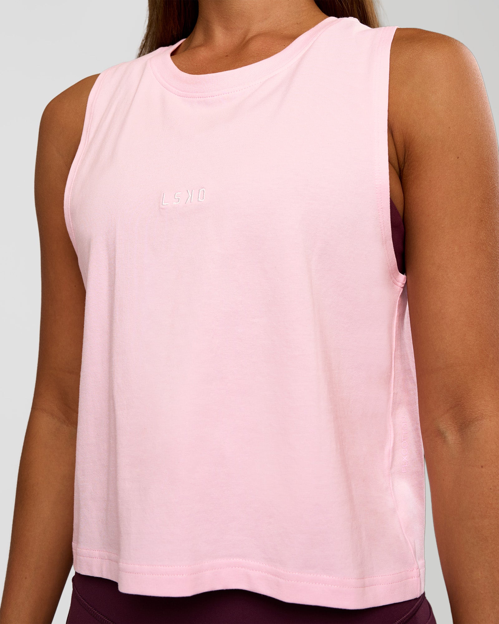Go-To FLXCotton Midline Tank - Marshmallow-White