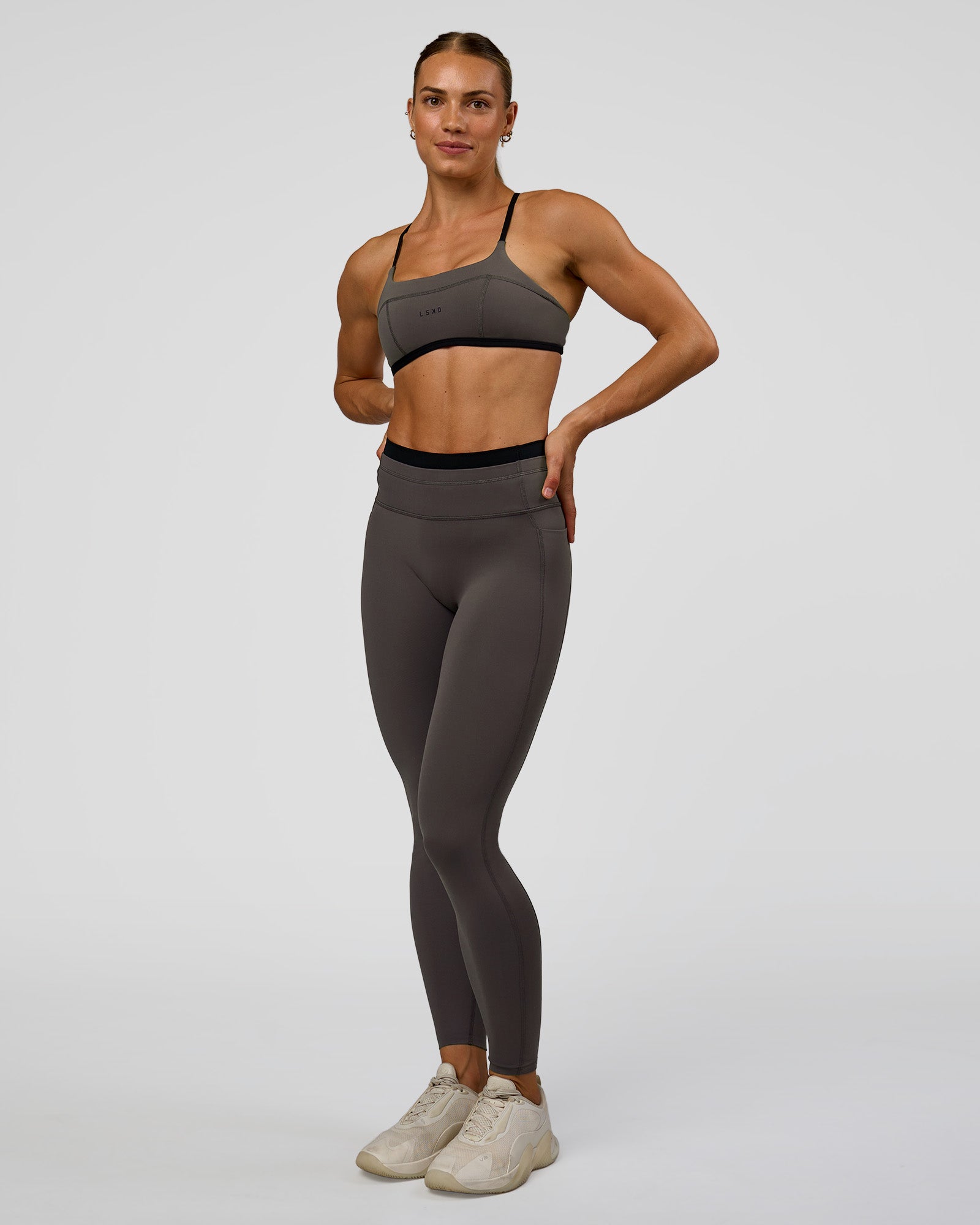 Liberate High-Rise Full Length Legging Pockets - Duskstone-Black