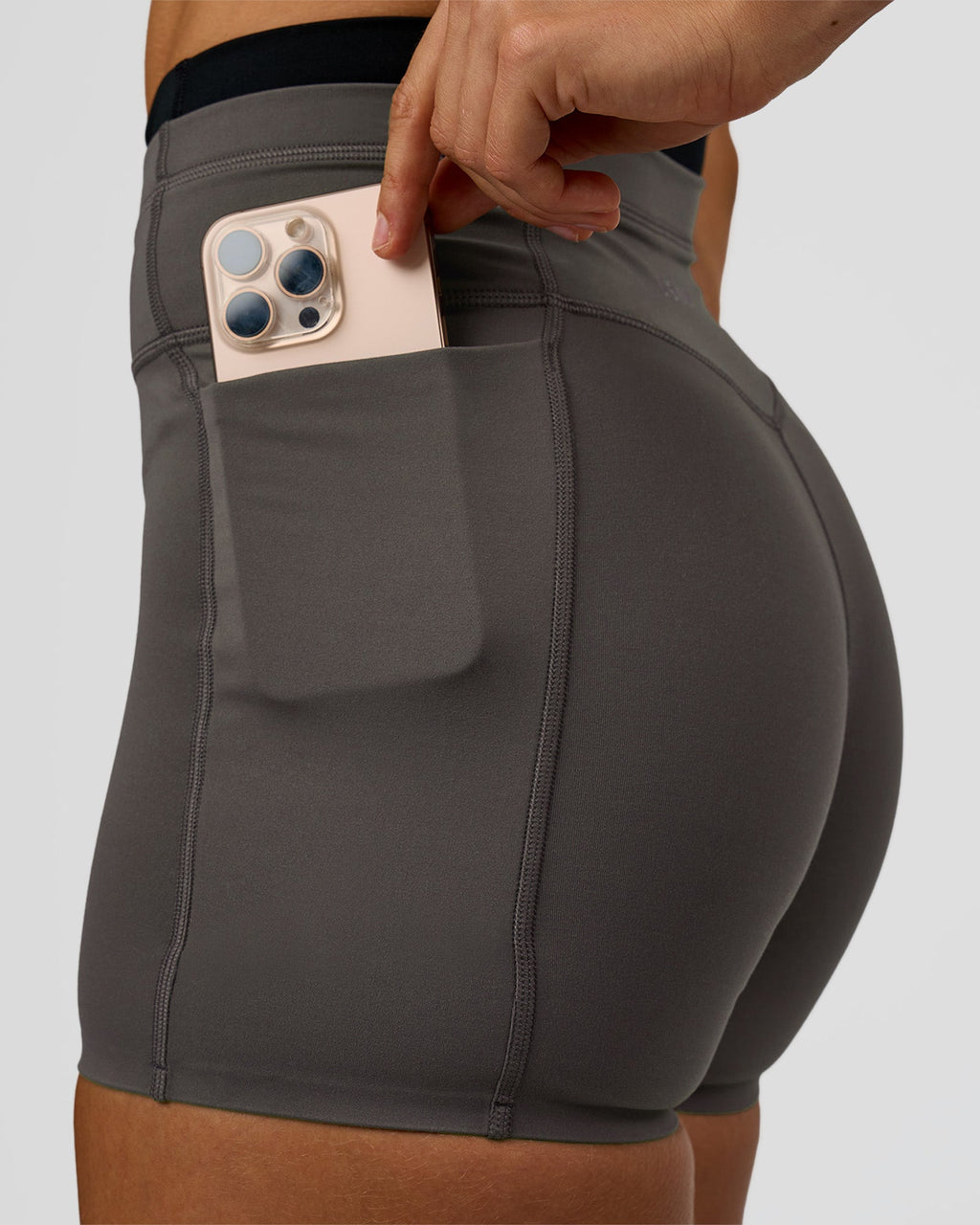 Liberate High-Rise 4" Short Pockets - Duskstone-Black