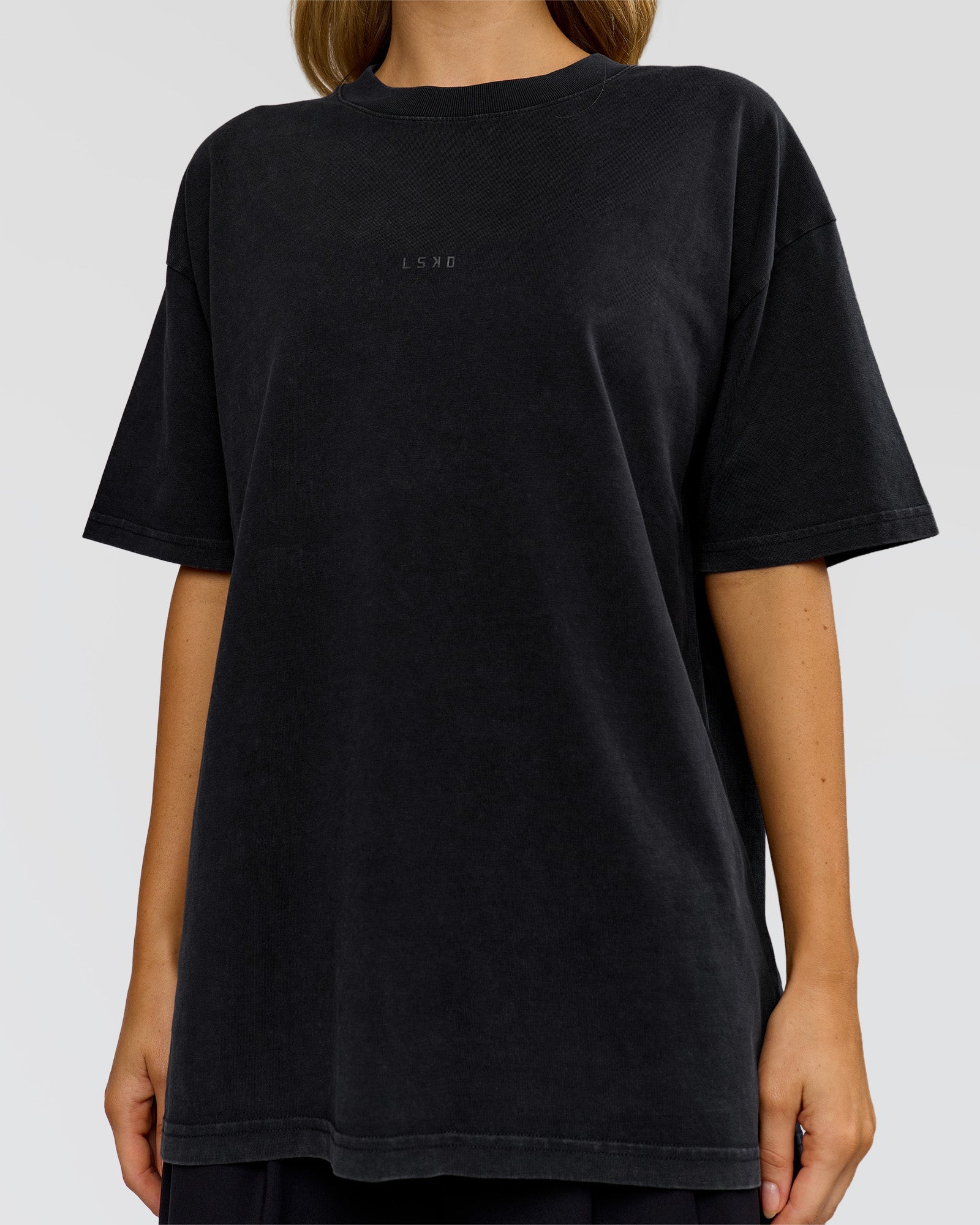 Memory In Motion Heavyweight Oversized Tee - Black Washed