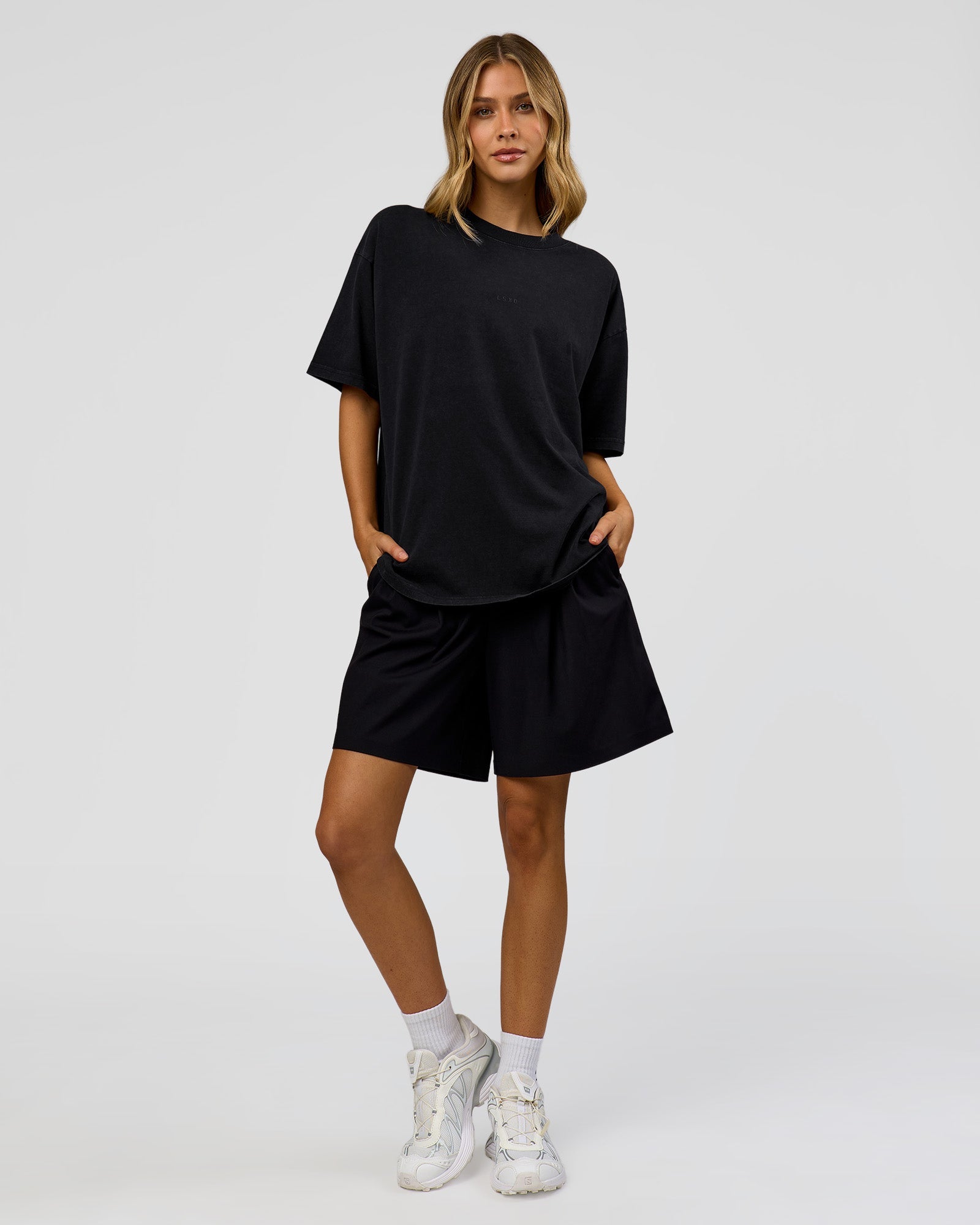 Memory In Motion Heavyweight Oversized Tee - Black Washed