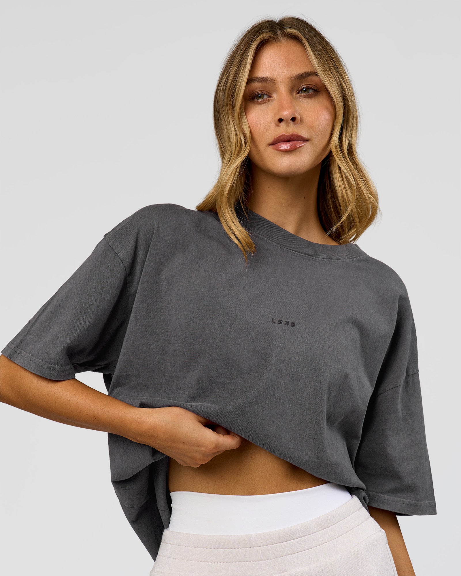 Memory In Motion Heavyweight Oversized Tee - Dark Storm Washed