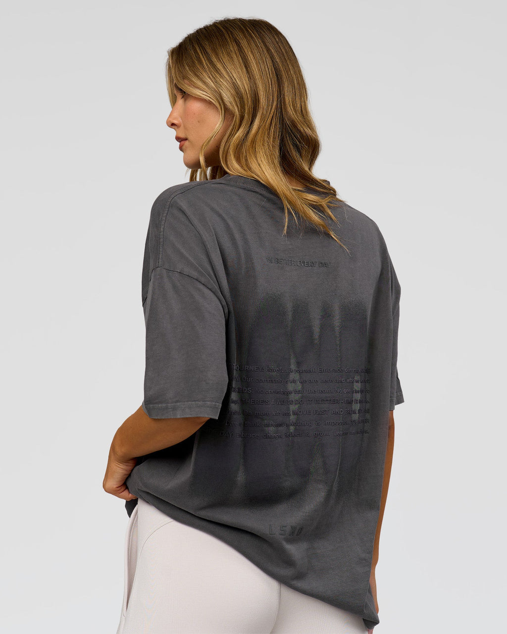 Memory In Motion Heavyweight Oversized Tee - Dark Storm Washed