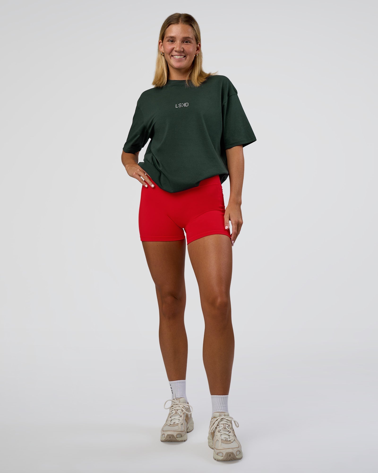 Merry Journey FLXCotton Oversized Tee - Vital Green-White
