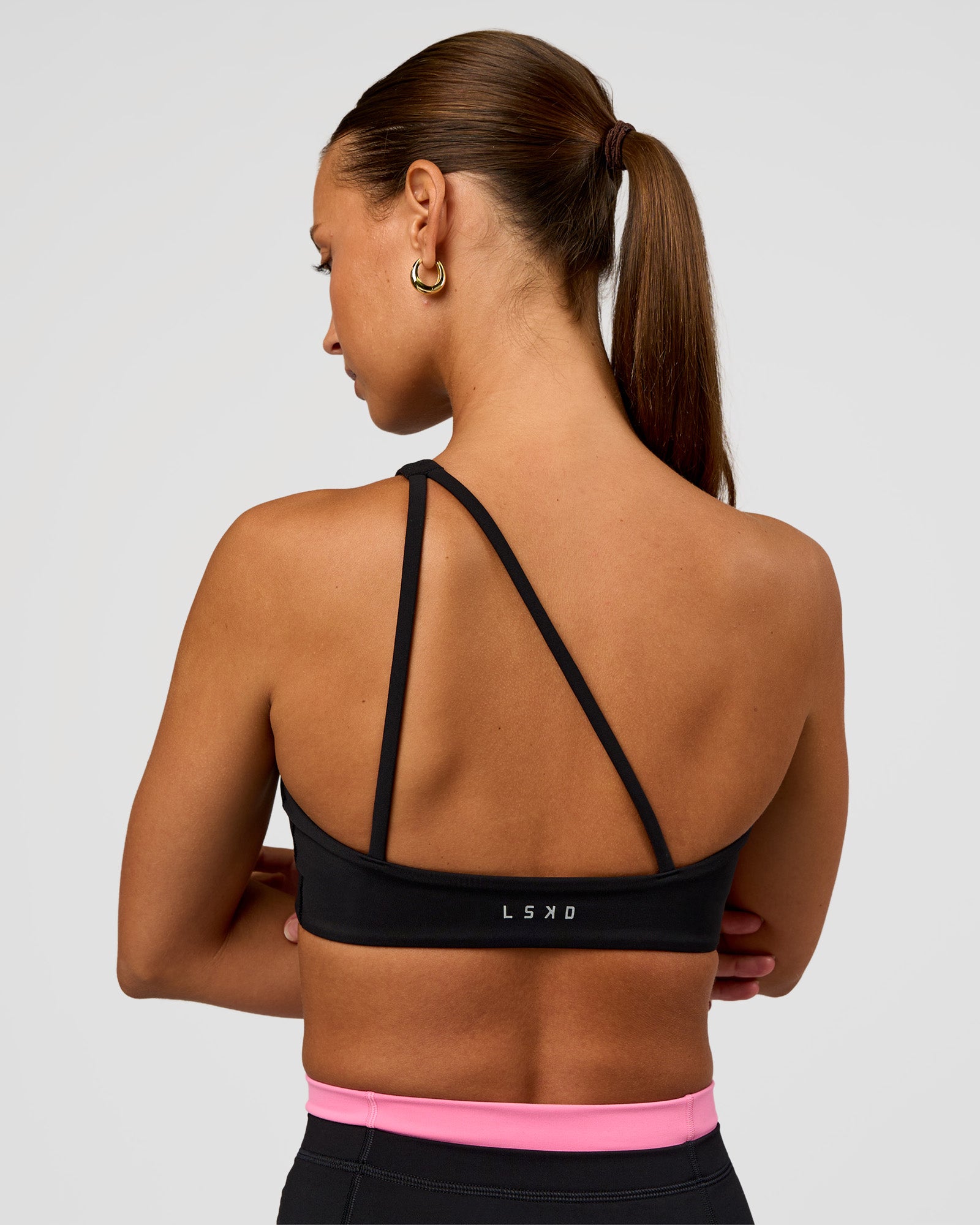 Muse Asymmetric  Sports bra - Black