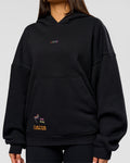 Pride Sticker Boxy Hoodie - Black