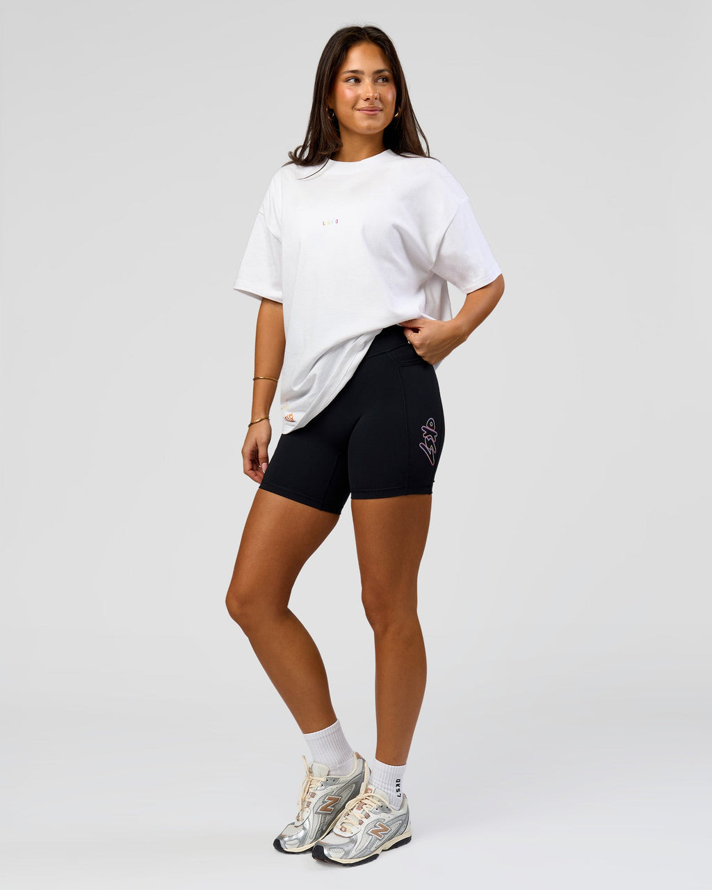 Pride Sticker Boxy Tee - White