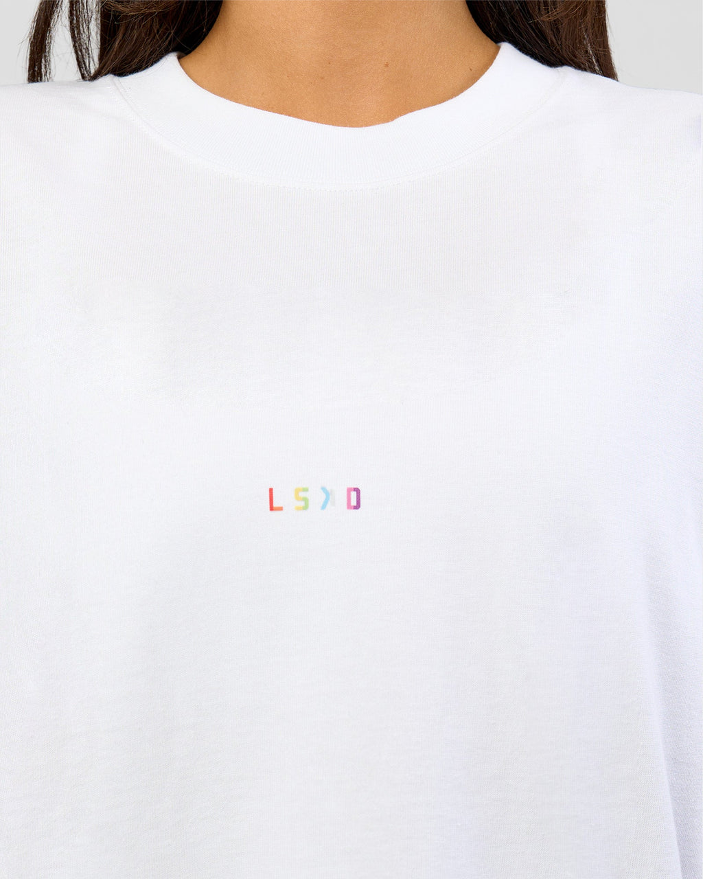 Pride Sticker Boxy Tee - White