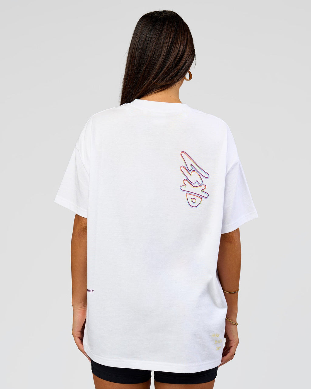 Pride Sticker Boxy Tee - White