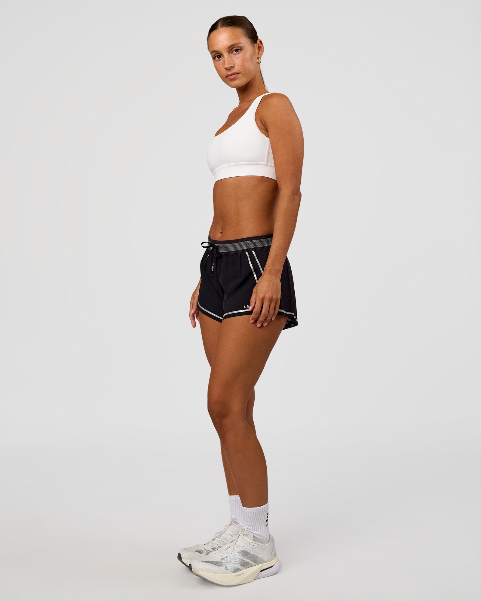 Race Day Sports Bra - White