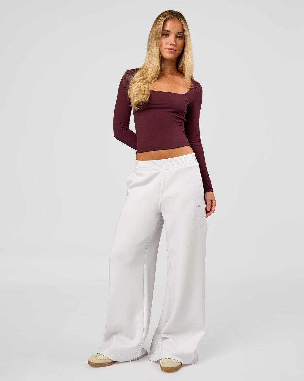 Show It Off Long Sleeve Top - Cherry Lacquer