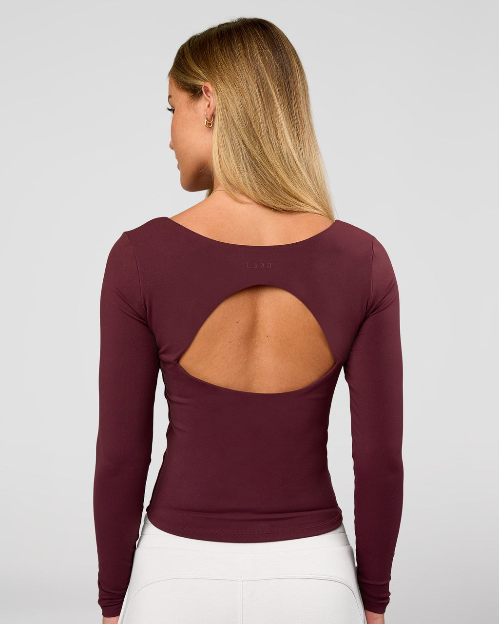 Show It Off Long Sleeve Top - Cherry Lacquer