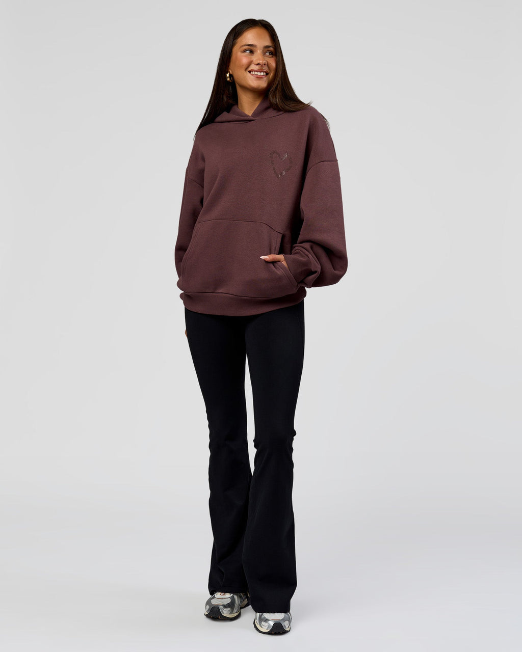 Unisex Love The Process Oversize Hoodie - Cocoa Powder-Hot Chocolate